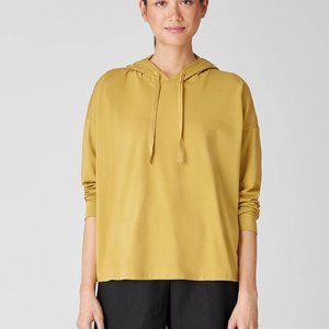 Eileen Fisher Traceable Organic Cotton Jersey Hooded Top s. L